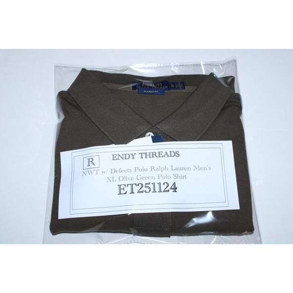 NWT Polo Ralph Lauren Men's XL Olive Green Short Sleeve Polo Shirt - Picture 11 of 11